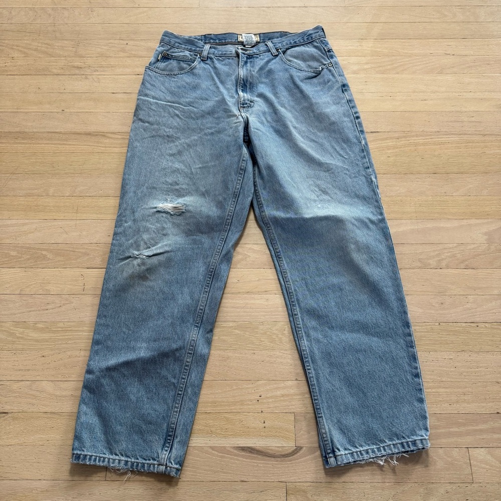 L.L.Bean Relaxed Fit Light Wash Denim Jeans Blue Men's 32x29